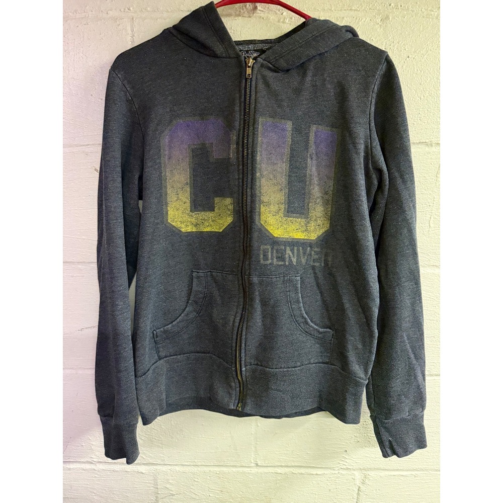 Signorelli University CU Denver Full Zip Hoodie Gray S University of Colorado